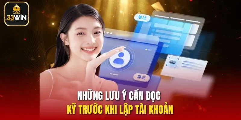 Những lưu ý cần đọc kỹ trước khi lập tài khoản